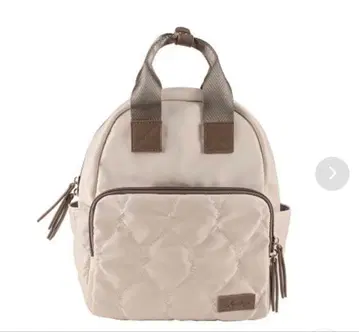 [ 새상품 ] 리즈데이즈 퀼팅 백팩 나일론 내추럴 그레이지