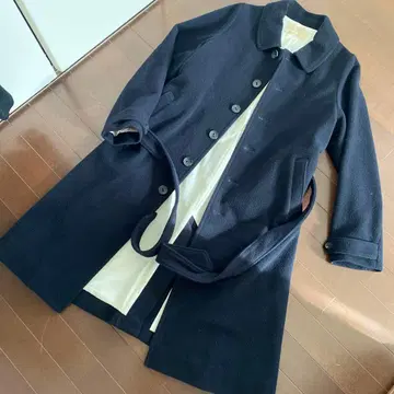 새상품급 nest Robe 다크 네이비 롱 코트