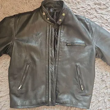 블랙 가죽 자켓