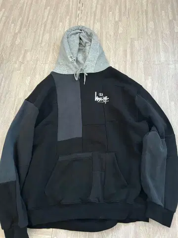 Takaya HIOKI 패치워크 후드티 XL