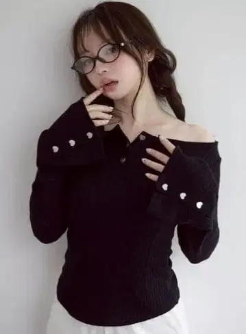 andmary Dorothy heart tops BLK black