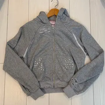 TACSS 그레이 x 핑크 후드 부착 후드티