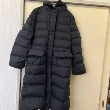 ULTRA LIGHT DOWN M 블랙 롱 다운 자켓