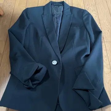 블랙 테일러드 자켓 실버 버튼