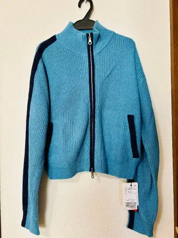 JOINT WORKS 트랙 집 니트 색스 블루