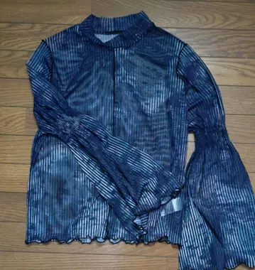 HARE 네이비 시스루 셔츠 M 사이즈