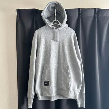 ROOT CO. 그레이 후드 부착 후드티