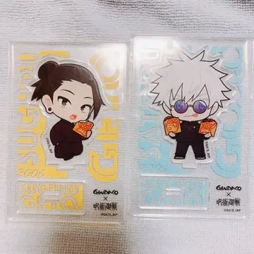 주술회전 긴다코 콜라보 아크릴 스탠드 고죠 게토 세트