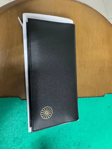 황궁 한정판 장지갑 블랙 동어원 본마루 매점 천연 가죽 블랙 접이식 지갑