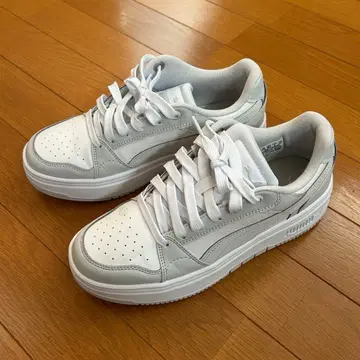 PUMA 리바운드 펨 로우 스니커즈 여성용 화이트 24.5cm