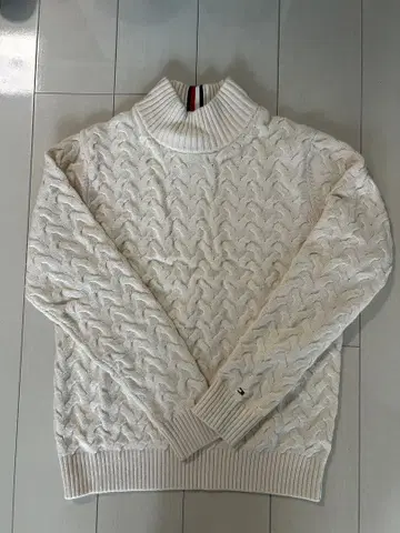 TOMMY HILFIGER 타미힐피거 케이블 니트 스웨터 L