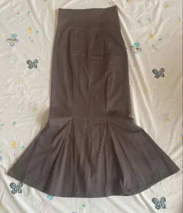 SNIDEL 브라운 머메이드 스커트