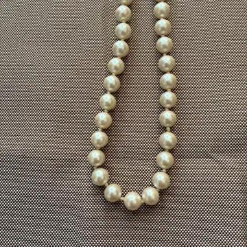 빈티지 펄 목걸이 JAPAN 각인
