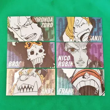 원피스 캐릭터즈 컬렉션 카드 6장