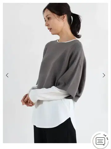 CLOVE 그레이 니트 스웨터