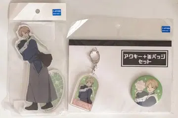 나츠메 우인장 TSUTAYA 아크릴 스탠드 아크릴 키링 캔뱃지 2개 세트