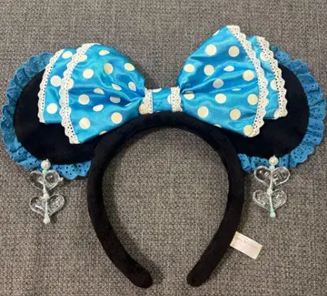 디즈니 도트 머리띠 스카이블루