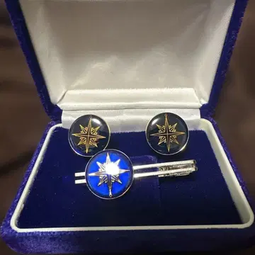 [레어] 해상 보안청 넥타이핀과 커프스 단추 세트