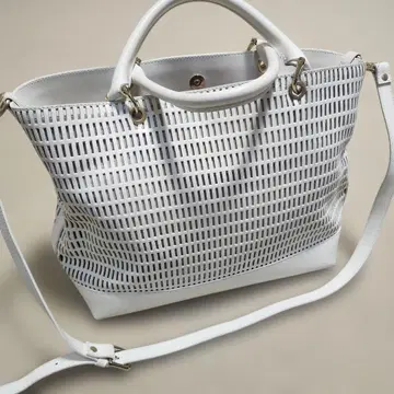 뉴욕 바니스 화이트 메쉬 마더백 새상품급과 덤