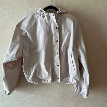 베이지 마운틴 후드티 조정 가능 후드