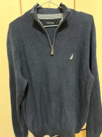 nautica 니트 하프 지퍼