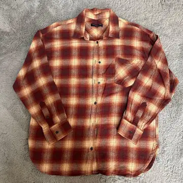 Honeysuckle Rose 체크 무늬 긴팔 셔츠 L