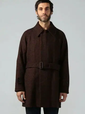 TOMORROWLAND 프리미엄 셰틀랜드 울 스탠 칼라 코트