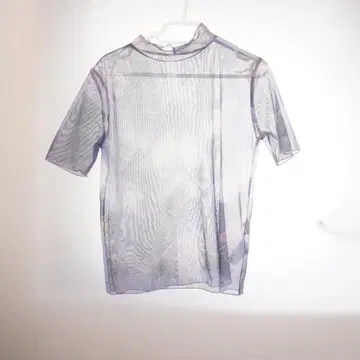 [ HARE ] 시스루 아트 패턴 반팔 셔츠
