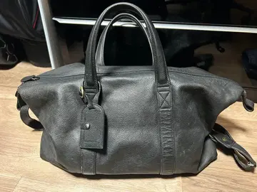 [ 레어 ] 바니스뉴욕 블랙 가죽 보스턴 백