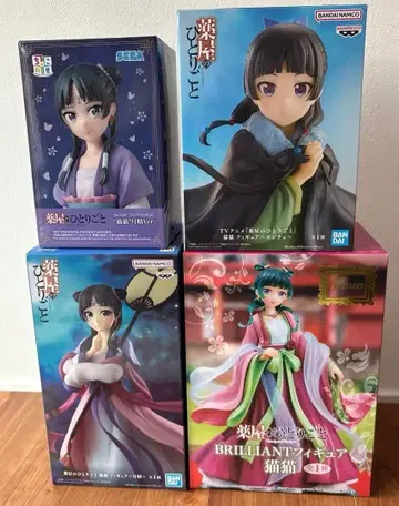 [ 미개봉 새상품 ] 약사의 혼잣말 고양이 피규어 4개 세트