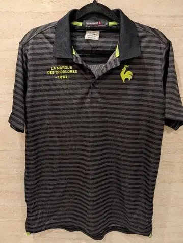 르꼬끄 스포르티브 M 블랙 스트라이프 피케 셔츠