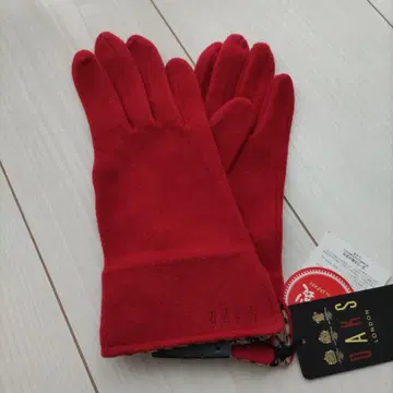 DAKS 빨간색 체크 안감 장갑