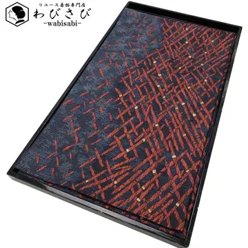 후쿠로 오비 추상 직조 무늬 노시메색 금실 O-5036