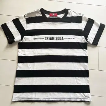 CREAM SODA 보더 T셔츠