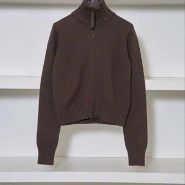 todayful Compact Zip Knit 초코