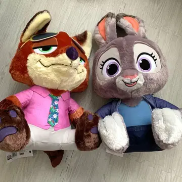 [배송비 포함] 인기 주토피아2 닉 주디 BIG 봉제 인형 세트