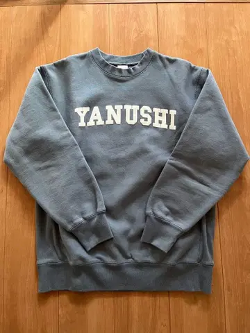 집주인 밴딩 YANUSHI 맨투맨 L 사이즈 그레이 블루