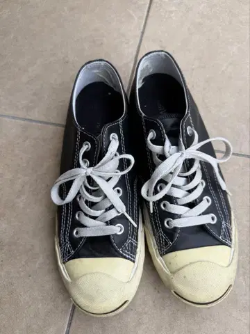 컨버스 블랙 캔버스 스니커즈 25.5