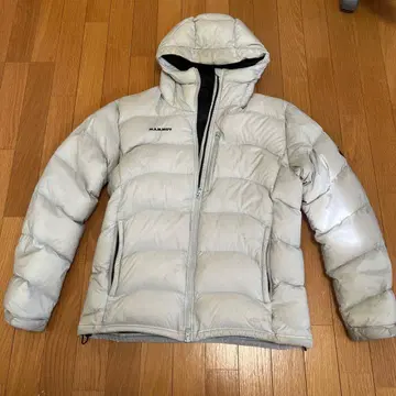 MAMMUT 후드 부착 다운 자켓 L 실버