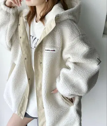 새상품 클래식 엘프 Java 자바 콜라보 스탠드 후드 보아 아우터 L