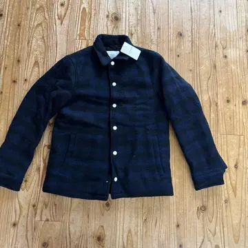 남성용 아우터 네이비 블루 블랙 체크