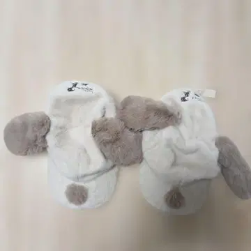 스누피 귀 달린 플리스 모자 2개 세트