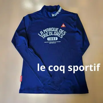 le coq sportif 네이비 하이넥 셔츠 새상품급