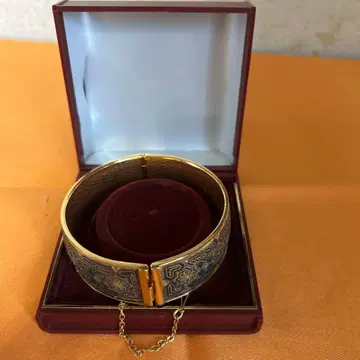 스페인 톨레도 뱅글 다마스키나도 상감/빈티지 꽃 무늬 뱅글