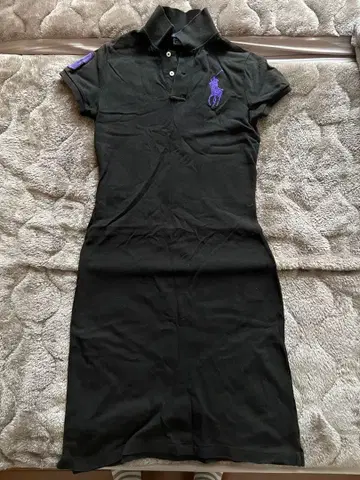 랄프 로렌 피케 셔츠 무릎 기장 원피스