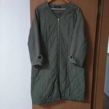 SHIPS 쉽스 퀼팅 지퍼 코트 올리브