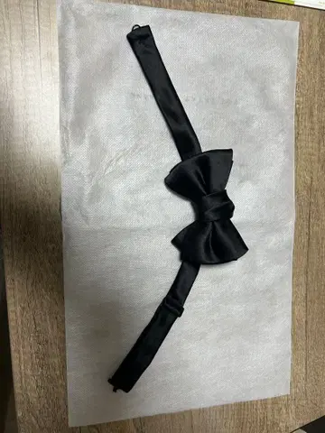 블랙 나비 넥타이 실크제