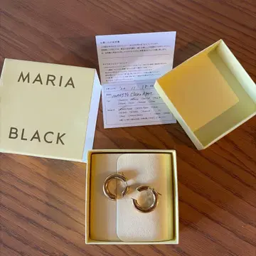 MARIA BLACK 골드 후프 귀걸이