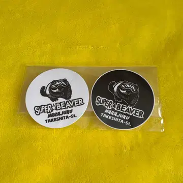 SUPER BEAVER 슈퍼 비버 하라주쿠 타케시타 거리 한정판 스티커