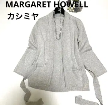 [ 새상품급 ] 마가렛호웰 가디건 그레이 캐시미어 코튼 프리